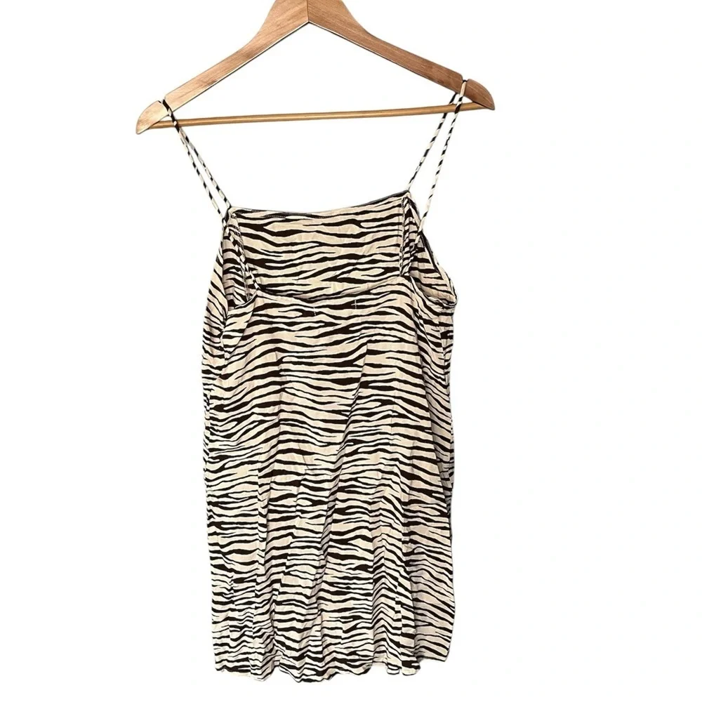 Urban Outfitters x Motel Rocks Zebra Print Slip Dress